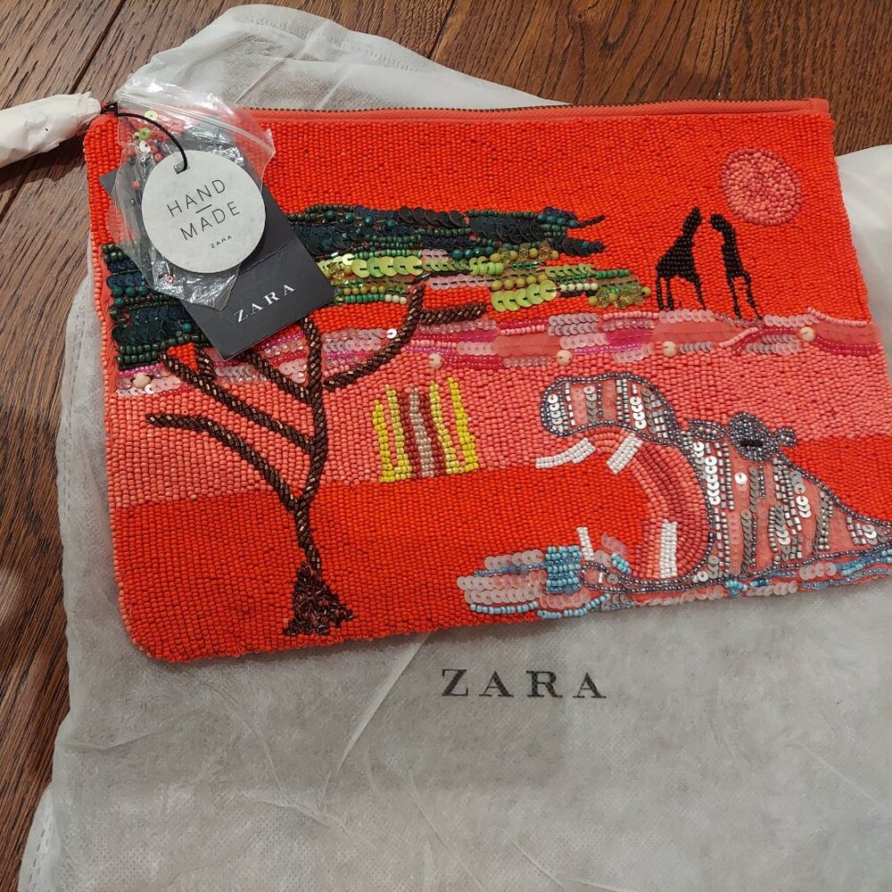 Zara beaded clutch